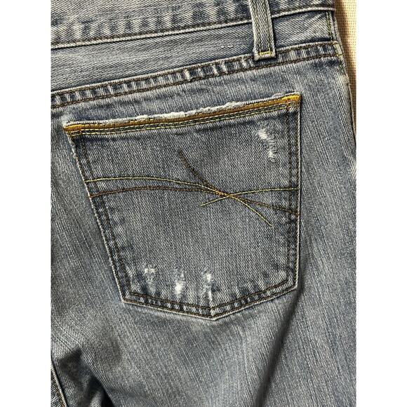 Cruel Girl Size 9 Blue Slim Fit Womens Jeans Casual Grunge Cowgirl Distressed - Picture 9 of 16